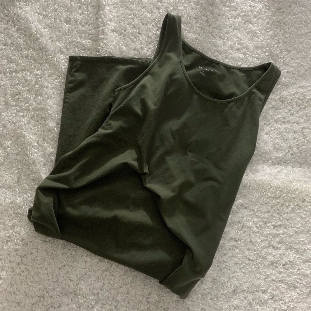 Isabel Maternity Army Green Tank Top Dress L